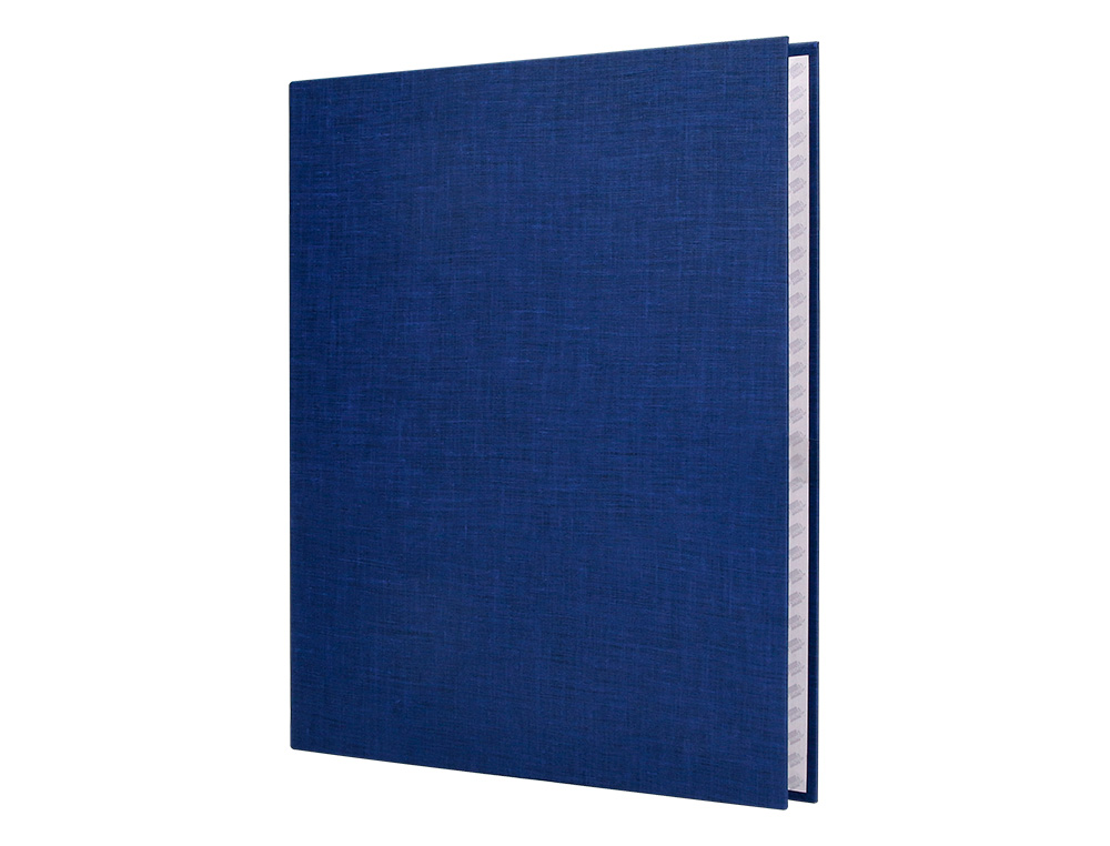 CAPA LIDERPAPEL PAPER COAT 4 ANEIS 25 MM FORRO PVC FOLIO AZUL