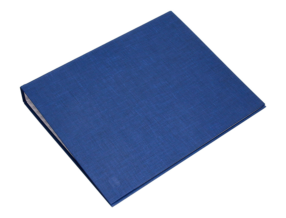CAPA LIDERPAPEL PAPER COAT 4 ANEIS 25 MM FORRO PVC FOLIO AZUL
