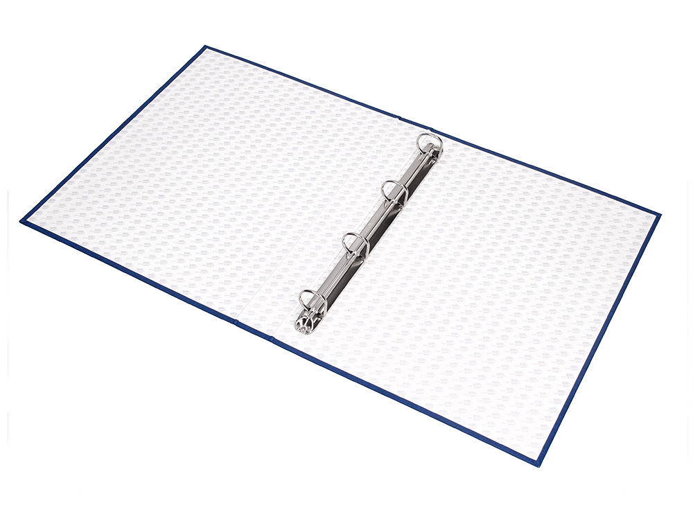 CAPA LIDERPAPEL PAPER COAT 4 ANEIS 25 MM FORRO PVC FOLIO AZUL