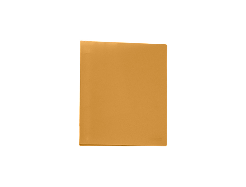 PASTA LIDERPAPEL 4 ANEIS 25 MM MISTOS POLIPROPILENO DIN A4 LARANJA SERIE FROSTY