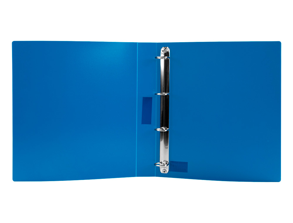 PASTA LIDERPAPEL POLIPROPILENO DIN A4 4 ANEIS 25 MM MISTOS AZUL TRANSLUCIDO