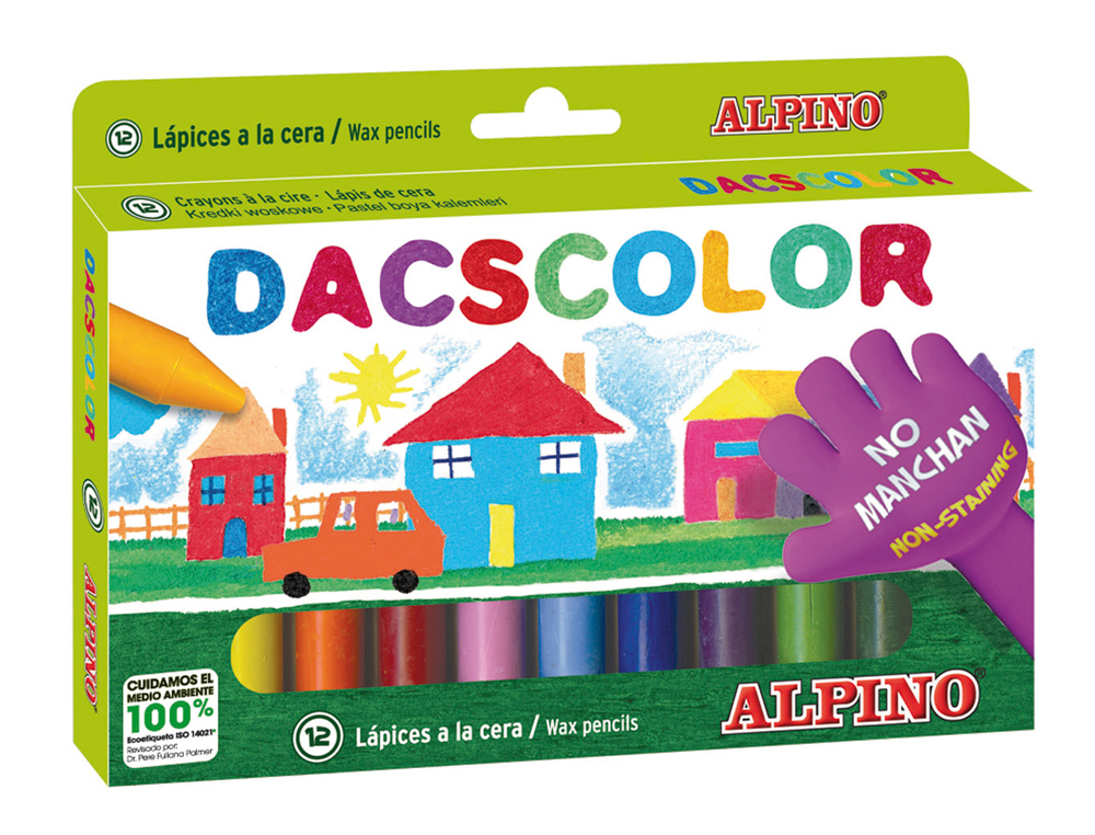 LAPIS DE CERA ALPINO DACS COM 12 LAPIS