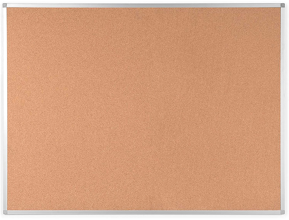 QUADRO DE CORTICA Q-CONNECT COM CAIXILHO EM ALUMINIO 120 X 90 CM