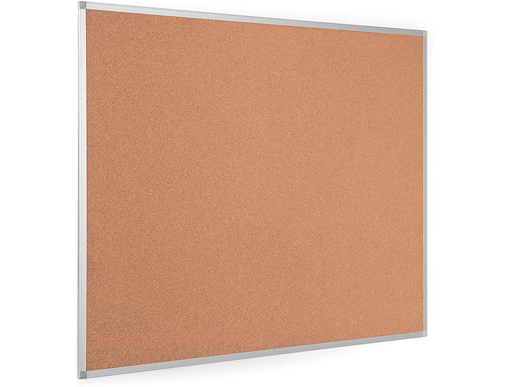 QUADRO DE CORTICA Q-CONNECT COM CAIXILHO EM ALUMINIO 120 X 90 CM