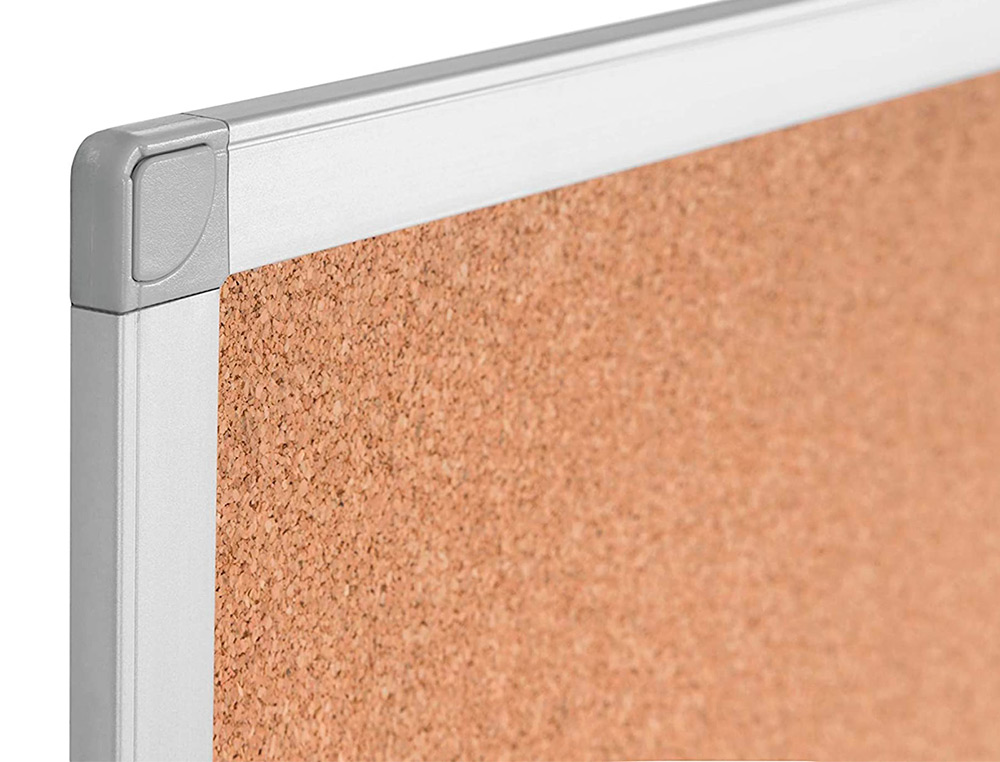 QUADRO DE CORTICA Q-CONNECT COM CAIXILHO EM ALUMINIO 120 X 90 CM