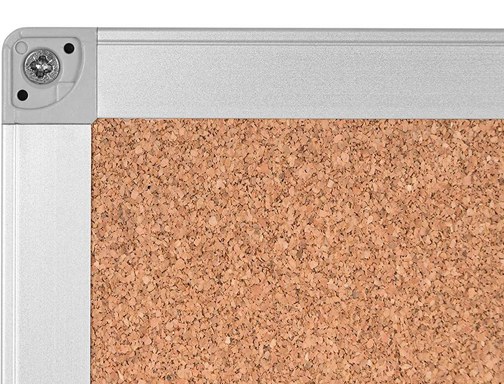 QUADRO DE CORTICA Q-CONNECT COM CAIXILHO EM ALUMINIO 120 X 90 CM