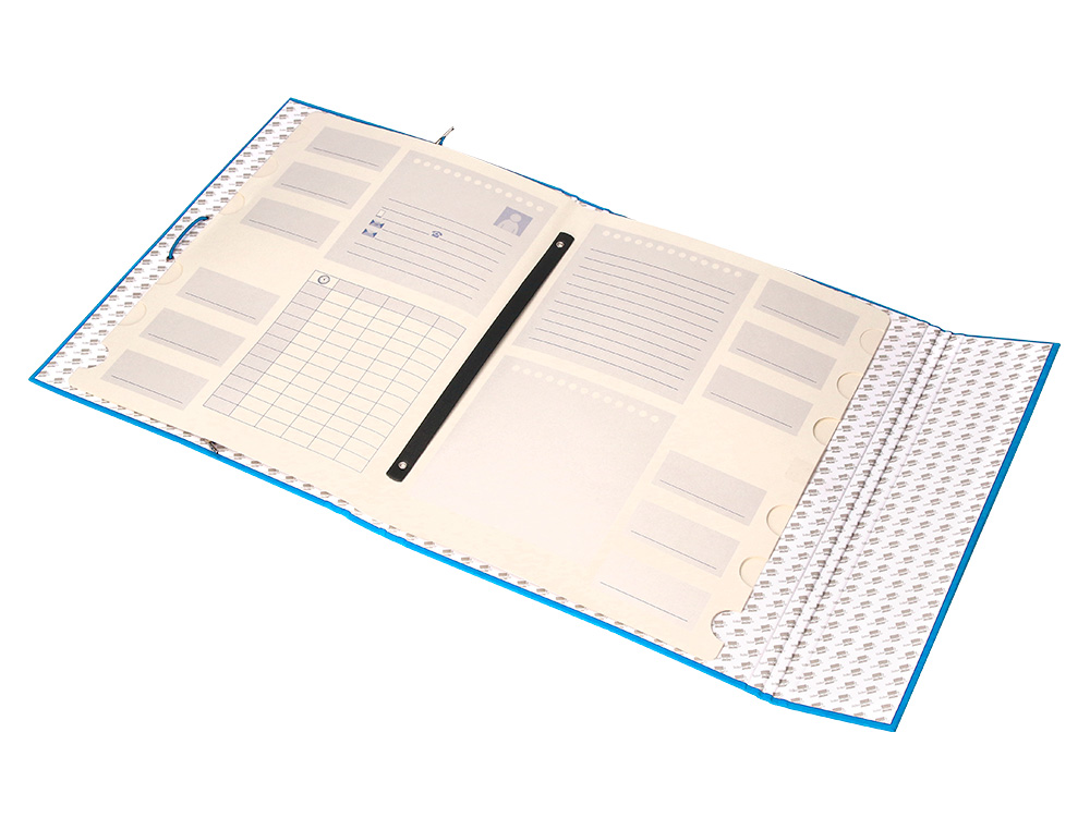 PASTA CLASSIFICADORA LIDERPAPEL COM 12 DEPARTAMENTOS CELESTE