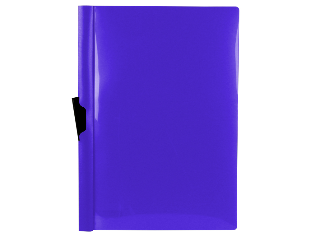 BOLSA DOSSIER LIDERPAPEL COM CLIP LATERAL DIN A4 AZUL 60 FOLHAS