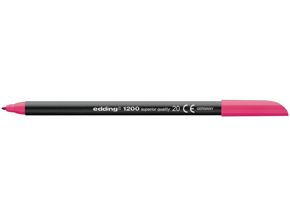 MARCADOR EDDING 1200 PONTA DE FIBRA REDONDA TRACO 1 MM N.20 MAGENTA