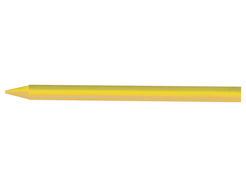 LAPIS DE CERA UNICOLOR COM 25 LAPIS AMARELO