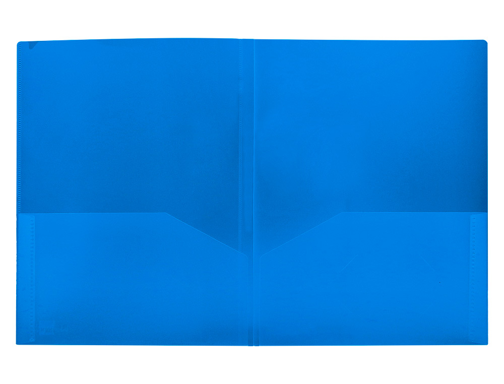 BOLSA DOSSIER LIDERPAPEL COM DUPLA BOLSA DIN A4 AZUL