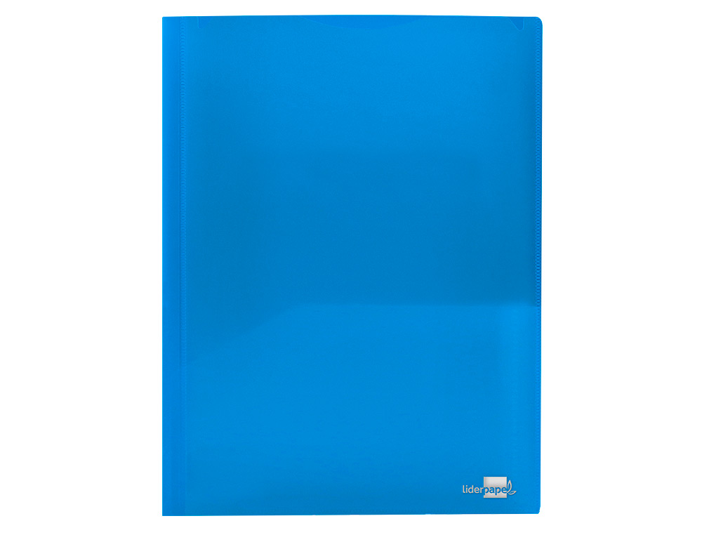 BOLSA DOSSIER LIDERPAPEL COM DUPLA BOLSA DIN A4 AZUL