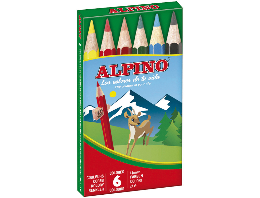 LAPIS DE CORES ALPINO. 6 UNIDADES