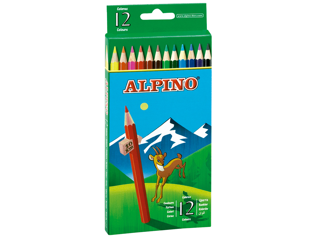 LAPIS DE CORES ALPINO. 12 UNIDADES