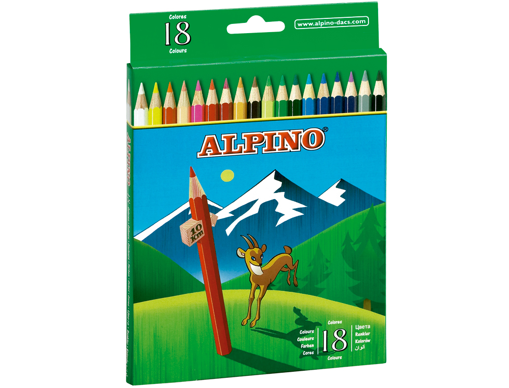 LAPIS DE CORES ALPINO. 18 UNIDADES