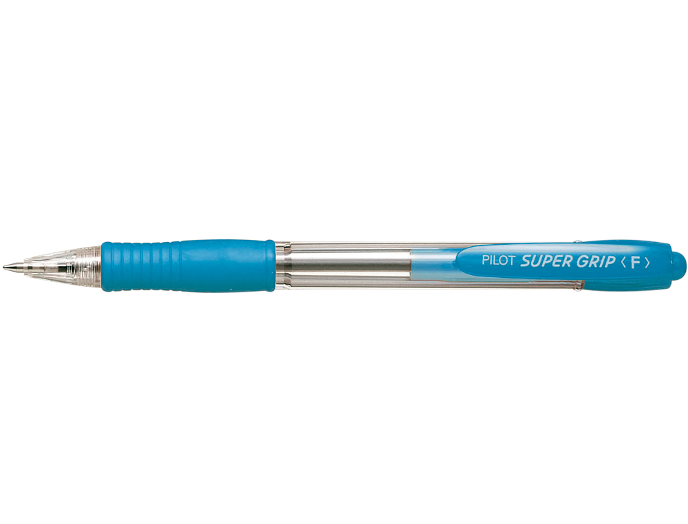 ESFEROGRAFICA PILOT SUPER GRIP CELESTE -RETRATIL -COM GRIP-TINTA BASE DE OLEO