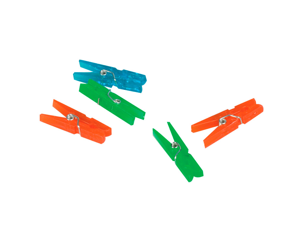 MOLA FANTASIA Q-CONNECT 32 MM CAIXA 10 DE CORES SORTIDAS