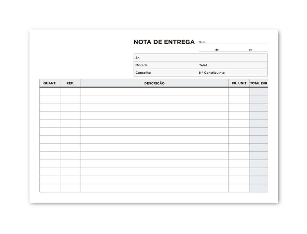 BLOCO DE ENTREGAS SIMPLES 155X215 MM