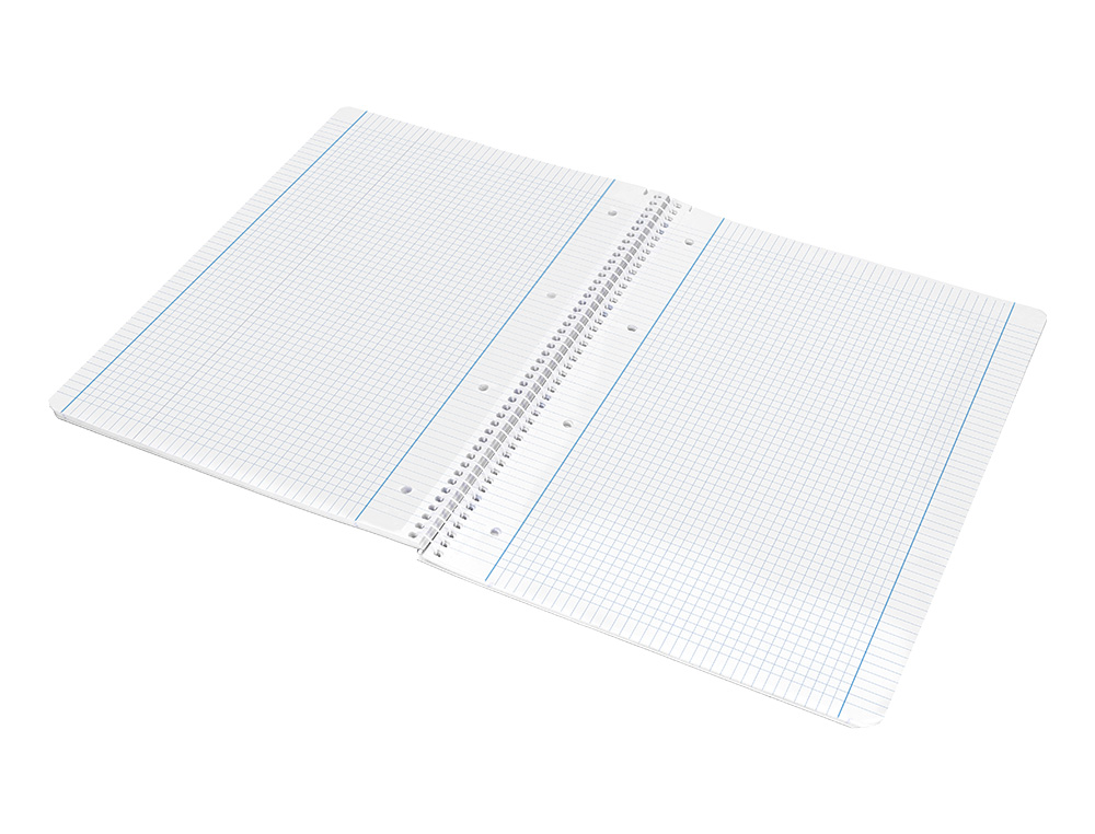 CADERNO ESPIRAL LIDERPAPEL CAPA AZUL MICRO 80 F DIN A4 QUADRICULADO