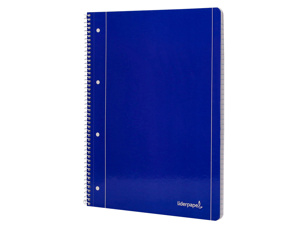 CADERNO ESPIRAL LIDERPAPEL CAPA AZUL MICRO 80 F DIN A4 QUADRICULADO