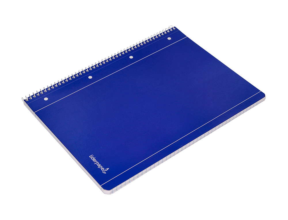 CADERNO ESPIRAL LIDERPAPEL CAPA AZUL MICRO 80 F DIN A4 QUADRICULADO