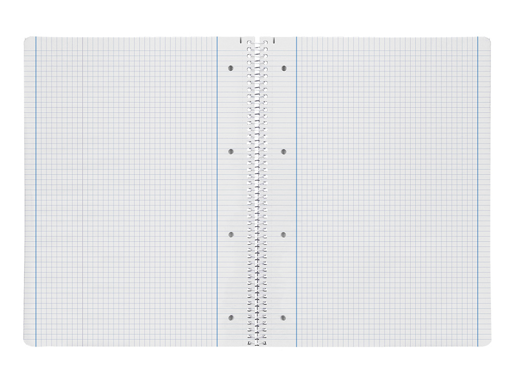 CADERNO ESPIRAL LIDERPAPEL CAPA AZUL MICRO 80 F DIN A4 QUADRICULADO