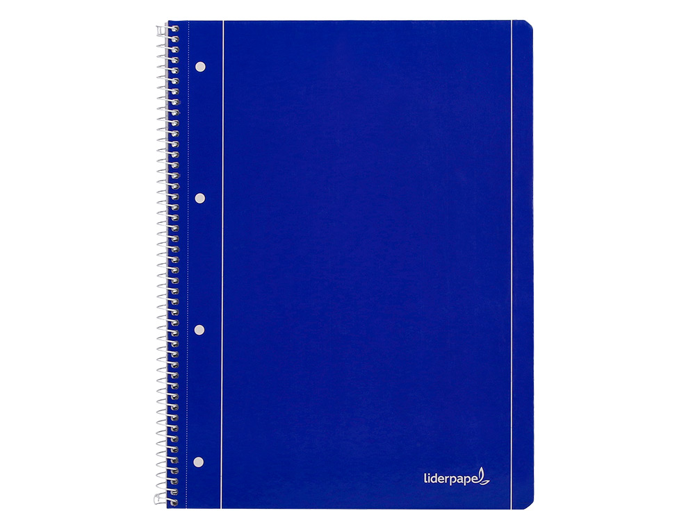 CADERNO ESPIRAL LIDERPAPEL CAPA AZUL MICRO 80 F DIN A4 PAUTADO
