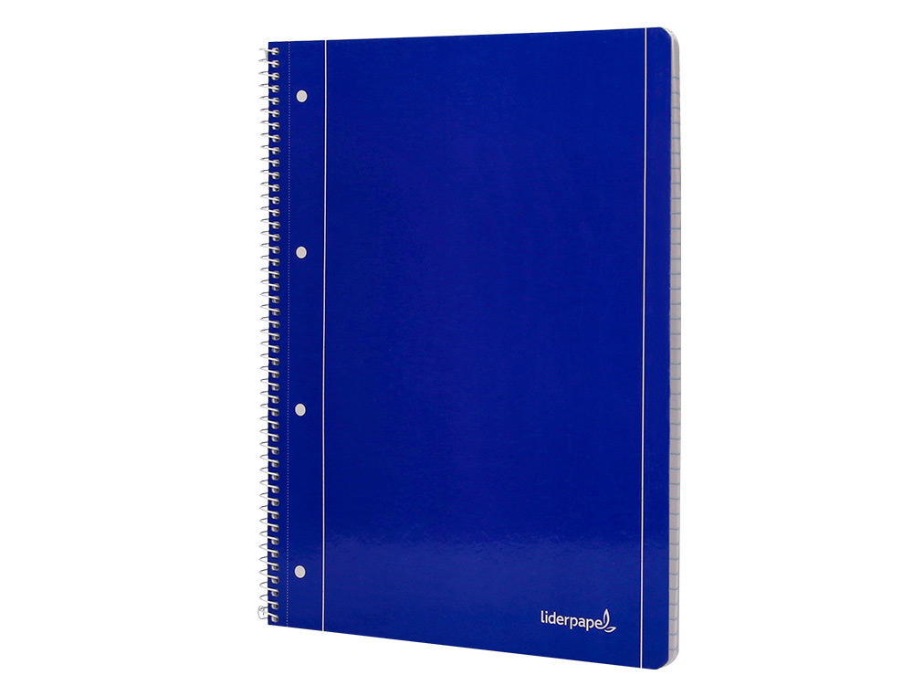 CADERNO ESPIRAL LIDERPAPEL CAPA AZUL MICRO 80 F DIN A4 PAUTADO