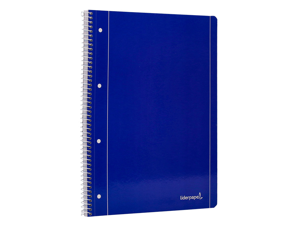 CADERNO ESPIRAL LIDERPAPEL CAPA AZUL MICRO 80 F DIN A4 PAUTADO