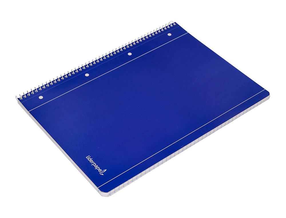 CADERNO ESPIRAL LIDERPAPEL CAPA AZUL MICRO 80 F DIN A4 PAUTADO