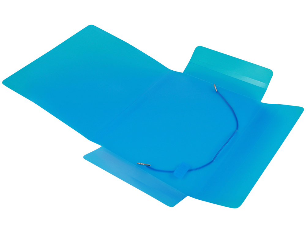 PASTA DE ELASTICOS EM POLIPROPILENO LIDERPAPEL DIN A5 AZUL