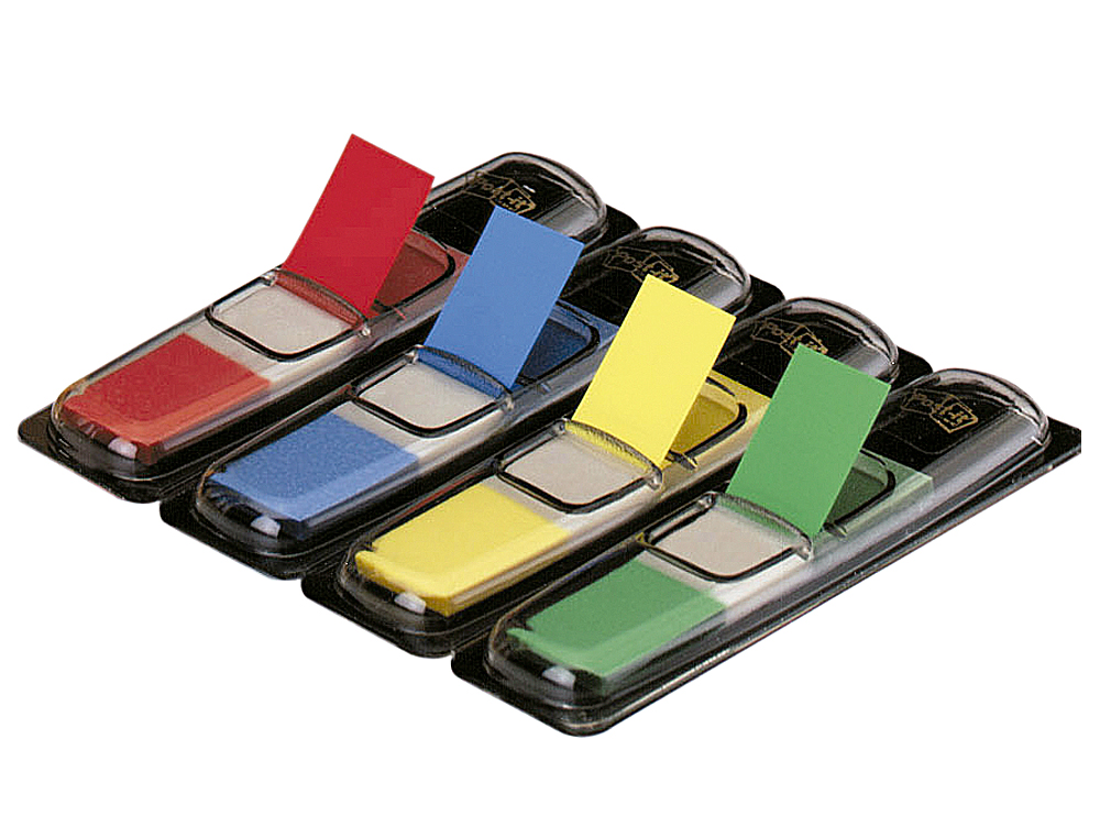 BANDAS SEPARADORAS POST-IT INDEX DE CORES BRILHANTES, DISPENSADOR DE 140 UNIDADES