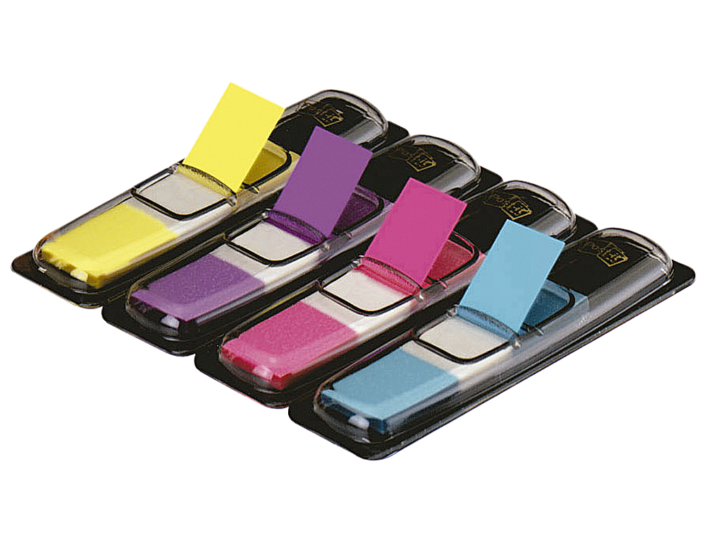 BANDAS SEPARADORAS POST-IT INDEX DE CORES BRILHANTES, DISPENSADOR DE 140 UNIDADES