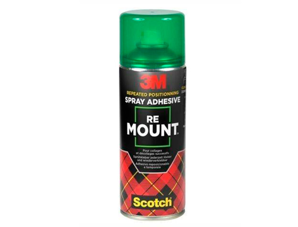 COLA SCOTCH SPRAY REMOUN 400 ML ADESIVO REPOSICIONAVEL INDEFINIDAMENTE