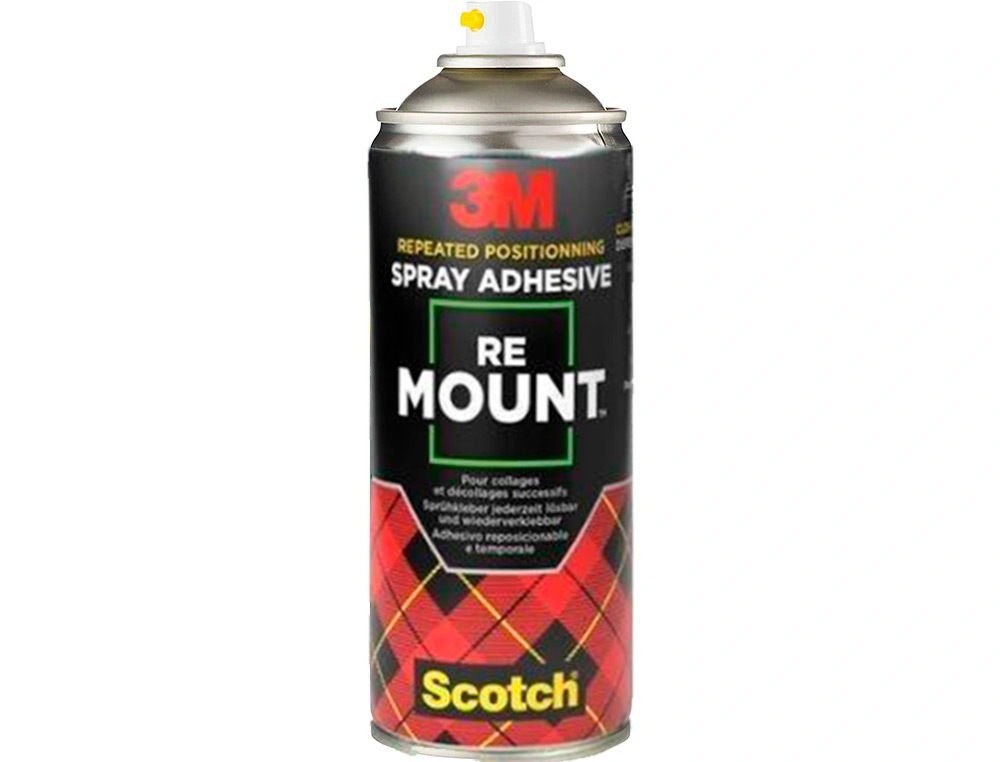 COLA SCOTCH SPRAY REMOUN 400 ML ADESIVO REPOSICIONAVEL INDEFINIDAMENTE