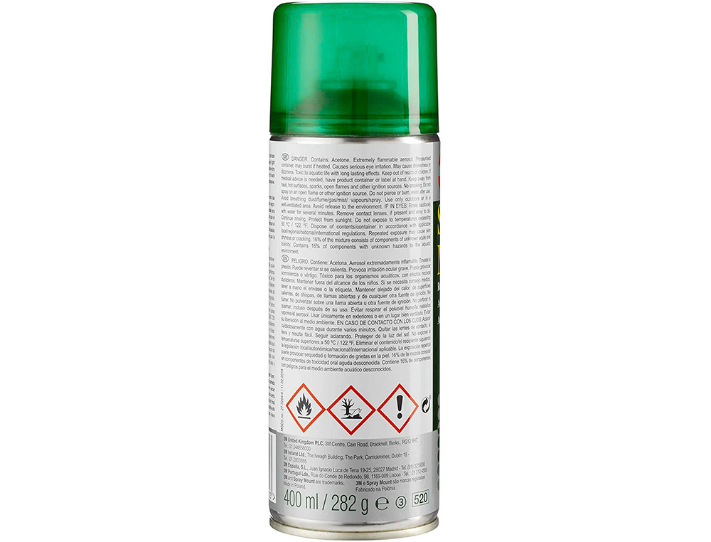 COLA SCOTCH SPRAY REMOUN 400 ML ADESIVO REPOSICIONAVEL INDEFINIDAMENTE