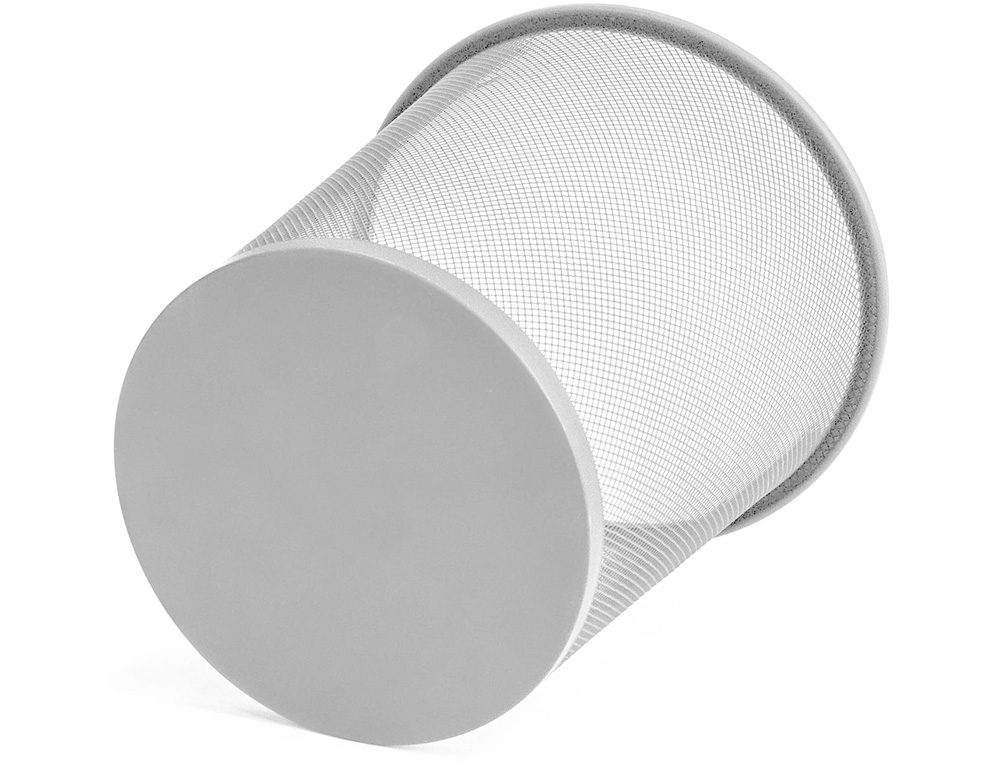 CESTO DE PAPEIS Q-CONNECT DE REDE METALICO PRATA CAPACIDADE 8,3 LITROS 26X23,5 CM