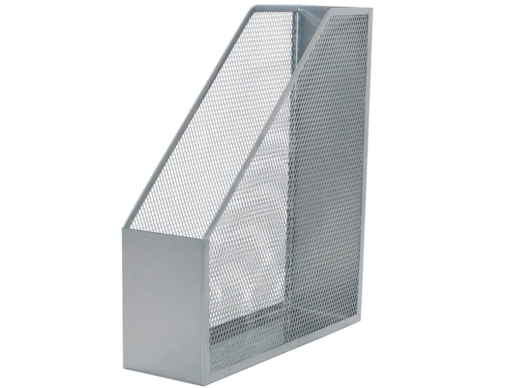 PORTA REVISTAS Q-CONNECT METALICO CINZENTO