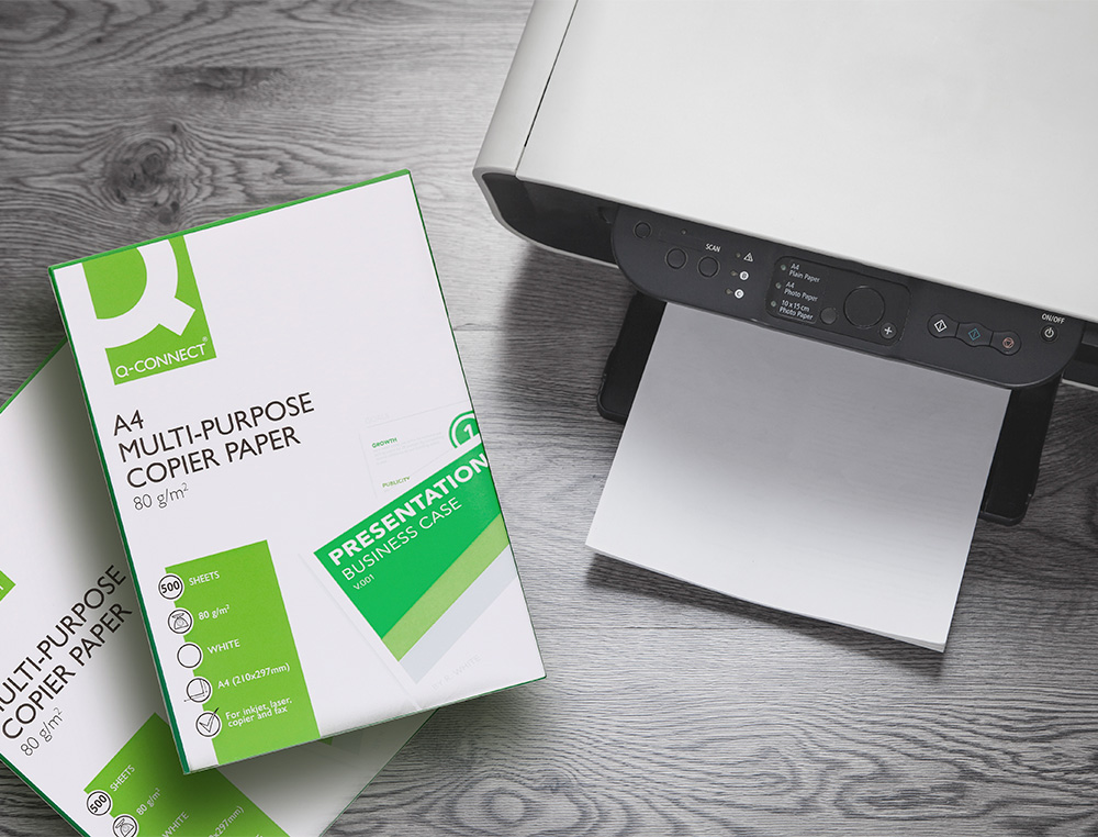 PAPEL FOTOCOPIA Q-CONNECT DIN A4 PACK 500 FOLHAS 80 GR