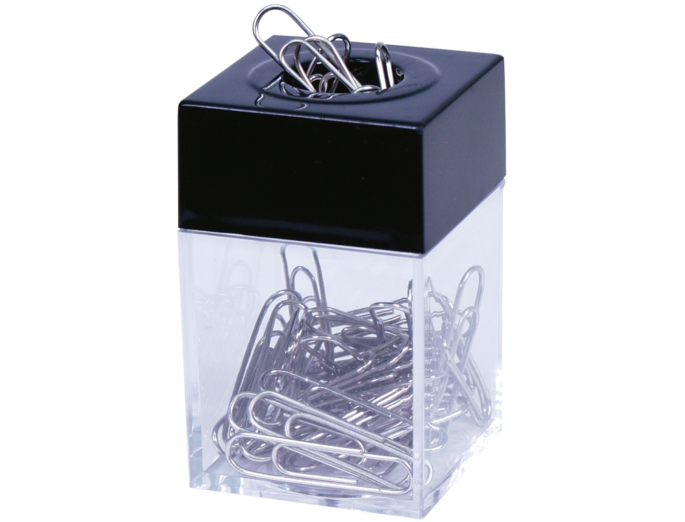 PORTA CLIPS Q-CONNECT DE PLASTICO QUADRADO
