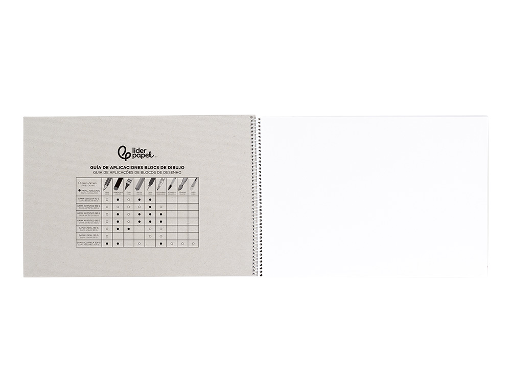 BLOCO DESENHO LIDERPAPEL 20FLS. 90GRS TAMANHO 155X215 MM