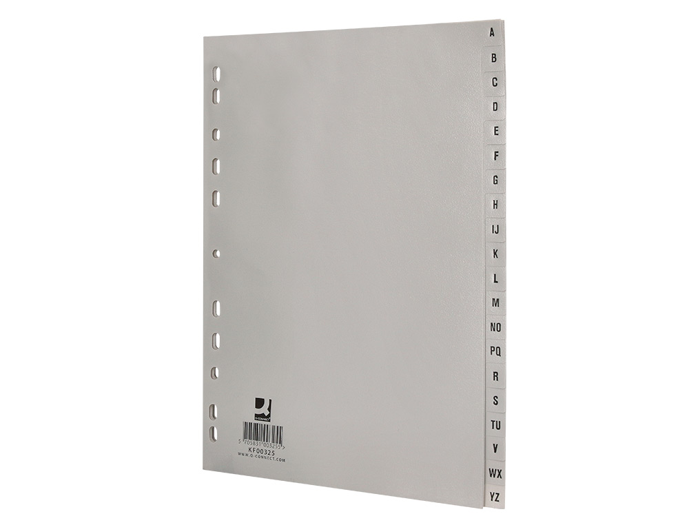 SEPARADOR Q-CONNECT ALFABETICOS A_Z DE PLASTICO DIN A4