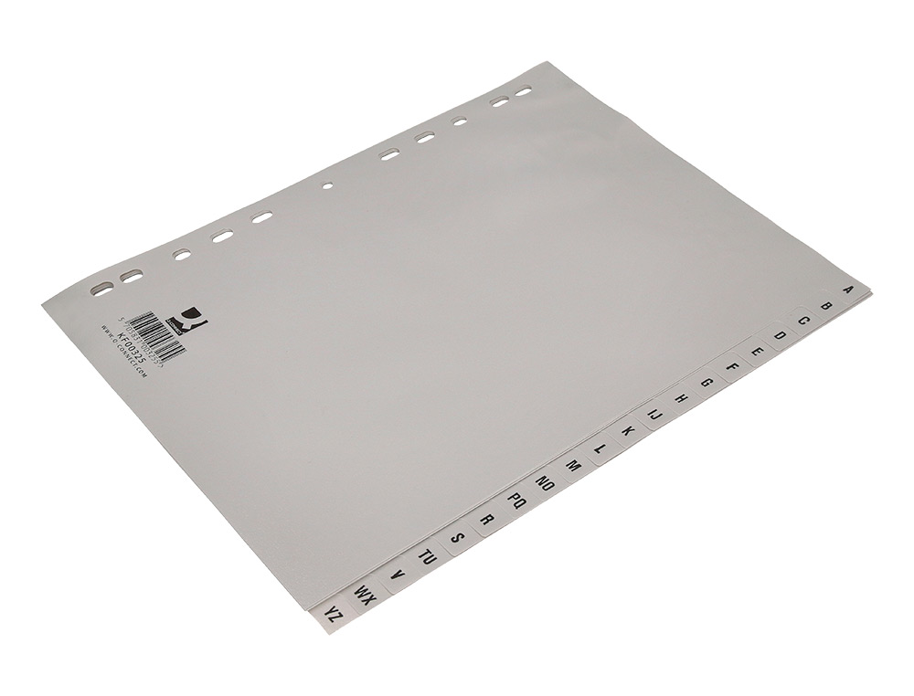 SEPARADOR Q-CONNECT ALFABETICOS A_Z DE PLASTICO DIN A4