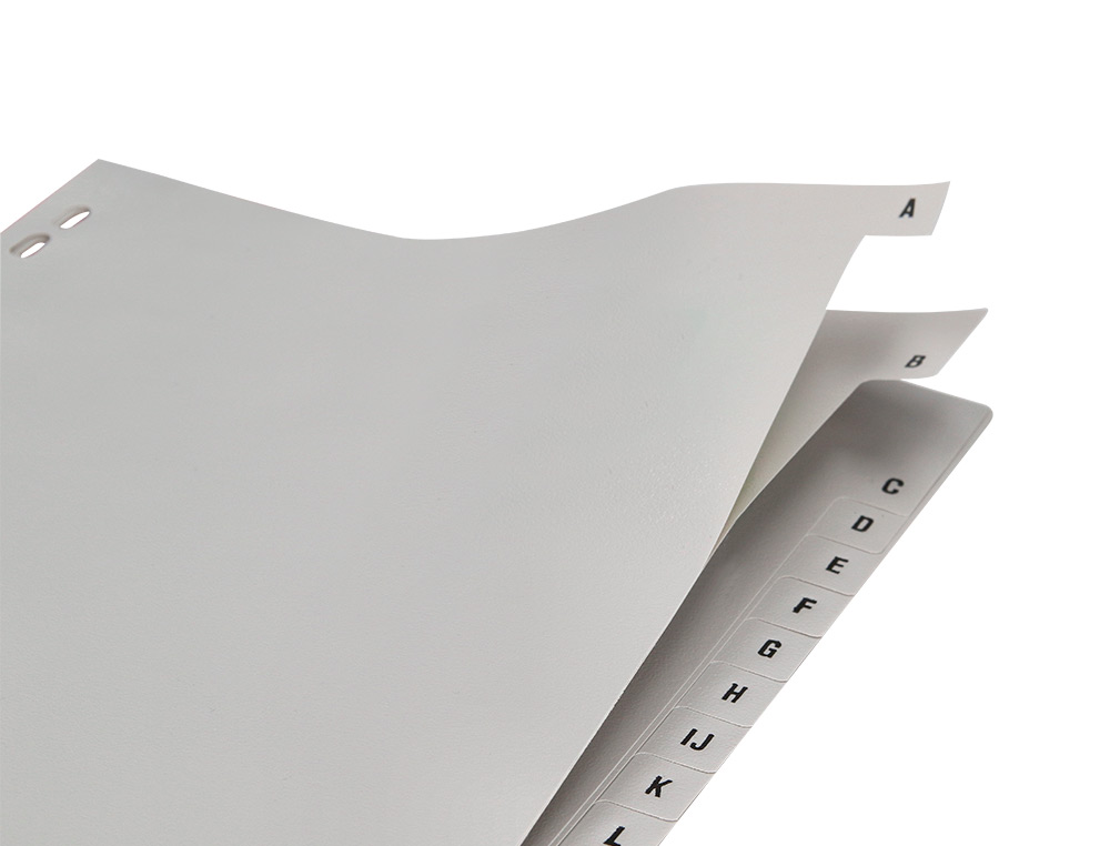 SEPARADOR Q-CONNECT ALFABETICOS A_Z DE PLASTICO DIN A4