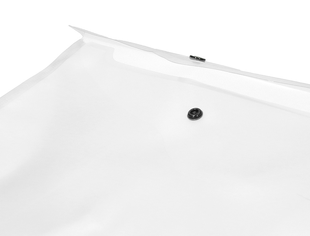 BOLSA PORTA DOCUMENTOS LIDERPAPEL COM MOLA DIN A3 TRANSPARENTE