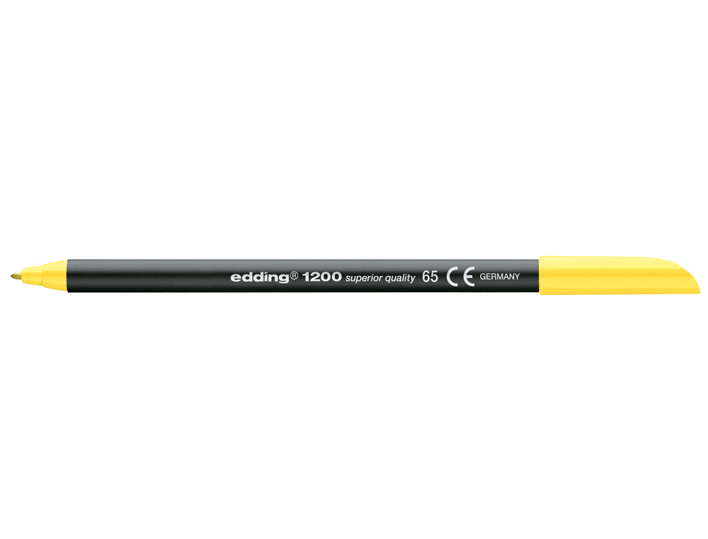 MARCADOR EDDING 1200 PONTA DE FIBRA REDONDA TRACO 1 MM N.65 AMARELO NEON