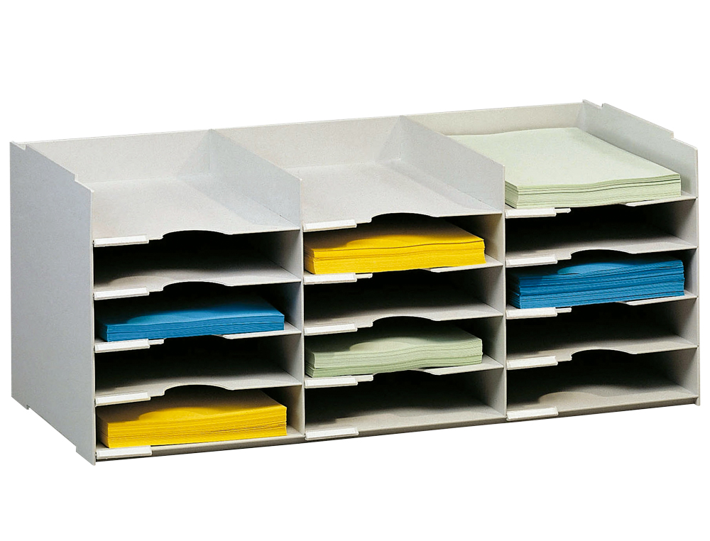 FICHEIRO DE ARQUIVO PAPERFLOW 15 DIVISORIAS PARA FORMATO DIN A4 NA COR CINZA 313 X 304 X 757 MM