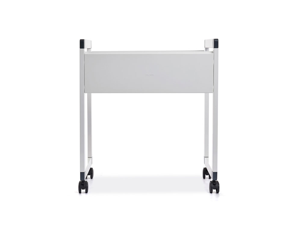 CARRO PARA CAPAS DE ARQUIVO SUSPENSO ROCADA DE COR CINZA PARA FORMATOS A4 FOLIO E FOLIO PROLONGADO