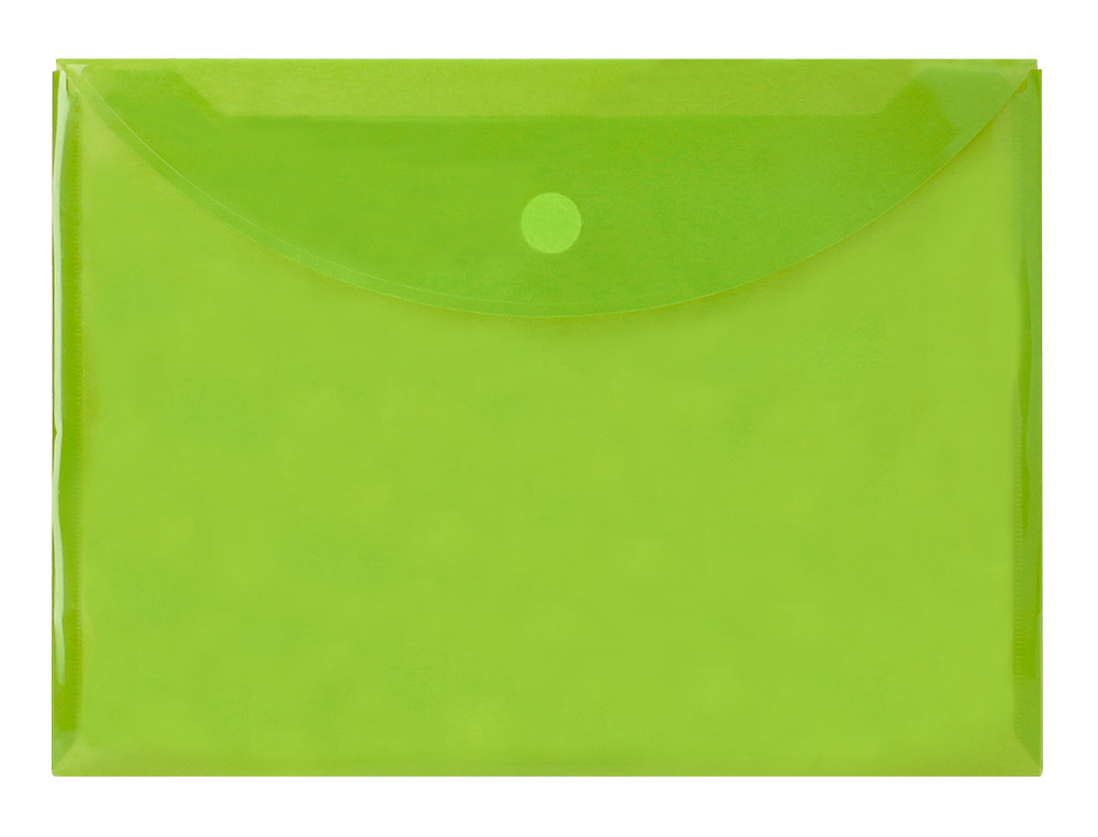 BOLSA PORTA DOCUMENTOS LIDERPAPEL DIN A4 VERDE
