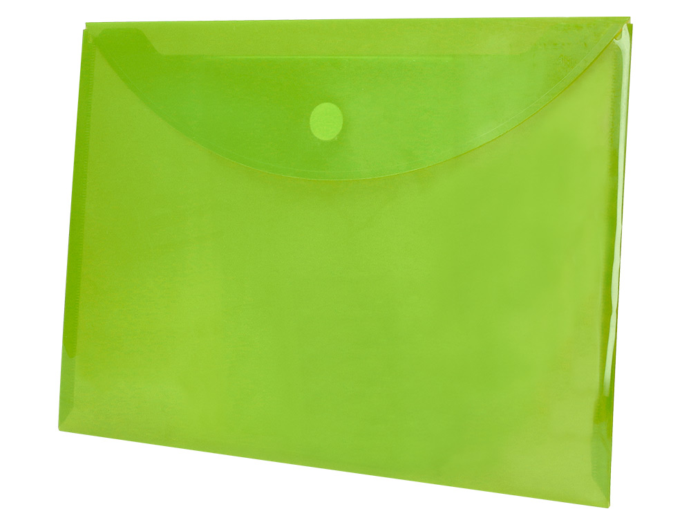 BOLSA PORTA DOCUMENTOS LIDERPAPEL DIN A4 VERDE